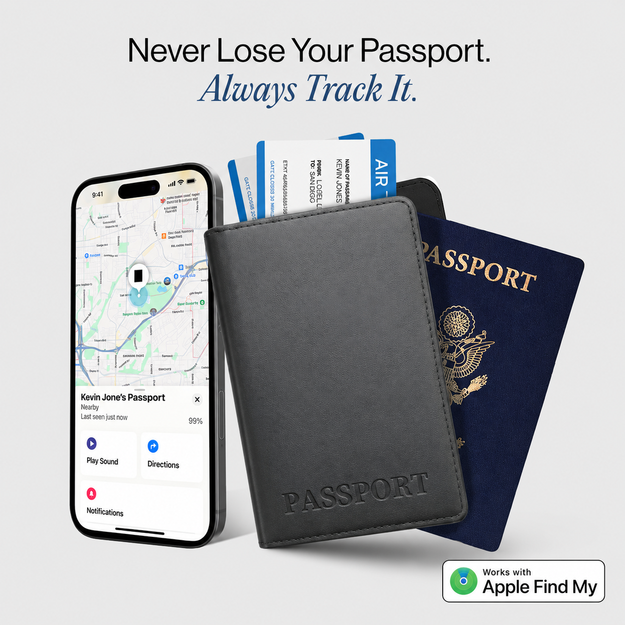 Passport Trackable Wallet